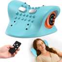 Neck Massager 2025 New Upgrade 3 in 1 Portable Massager with Heat &Comfortable StretchingAdjustable Intensity for Neck & Shoulder Relaxation at Home, Office, Travel