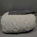 Wemore Weighted Blanket for Adults Twin Size 15 lbs, Dual Sided Soft Fuzzy Jacquard Sherpa Weighted Blankets for Sleeping, Cozy Fluffy Knitted Heavy Blanket for Couch Bed, Cream White, 60 x 80 inches