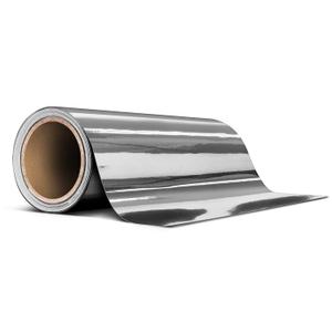 VViViD Gloss Silver Chrome Air-Release Vinyl Adhesive Tape Roll (6 Inch x 25ft)