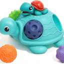 Baby Sensory Toys Montessori Balls for Toddlers 1-3, Perfect Teething Gift, Sensory Balls in Ball for Babies 6-12 Months, Promotes Hand-Eye Coordination, Fine Motor Skills (Light Green-Ladybird Ball)