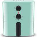 Elite Gourmet EAF-3218BL Personal 1.1Qt Compact Space Saving Electric Hot Air Fryer Oil-Less Healthy Cooker, Timer & Temperature Controls, PFOA Free, Mint