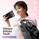 SEXYMOM Magnetic for iPhone 15 Case - Wireless Charging Compatible,Military Drop Tested Cover,Cute Floral Design for Women and Girls,Slim Fit Translucent Matte Phone Case - King Cobra