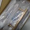 Asidrama 10 Pack 3 Inch(76mm) Champagne Copper Cabinet pulls Kitchen Cabinet Handles, Cabinet Pulls Kitchen Cabinet Hardware for Cupboard Drawer Pulls (3" Hole Center)