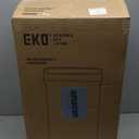 EKO Deluxe Mirage-T 50 Liter / 13.2 Gallon Touchless Rectangular Motion Sensor Trash Can, Matte Stainless Steel Finish
