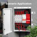 Namunanee Outdoor Electrical Junction Box, ABS Water Resistant Enclosure with Internal Mounting Panel & Hinged Cover (13" H* 9.2" L* 3.7" W)