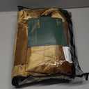 Velvet Curtains 84 inches Long for Living Room Blak Gold, 2 Panels Blackout Curtains Modern Color Block Back Tab Rod Pocket Soundproof Drapes for Bedroom Window Decor