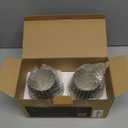 Gusto Nostro White Marble Wine Chiller for Glass and Stainless Steel Tumbler Set of 2 - Freezable Wine Glass Chiller Holder - Cool Set of Chillers and Stemless Metal Wine Tumblers for Home Bar (Black)