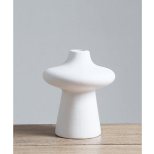 7.8IN Ceramic Vase White