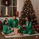 Radmire Matching Christmas Pajamas for Family Couples, XMAS Holiday PJs Sleepwear Set Long Sleeves and Pants