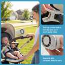 Car Clip On Air Conditioner Fan, 2026 USB Personal Cooler with 360 Rotation, 199 Speeds & Semi-Cooling Technology, LED Display Portable Mini Fan for Car, Desktop & Camping (White)
