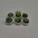 Der Rose Set of 6 Succulents Plants Artificial in Pots Small Fake Plants for Bedroom Aesthetic Living Room Office Shelf Bathroom Decor