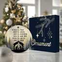 9 x Nativity Scene Ornament 2025  White Elephant Gift, Inspirational Religious Ornament with Christian Faith Quote  Christmas Tree Decoration & Gift, Religious Holiday Tree Dcor