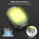 LECART 6 Pcs Motorcycle Lights with Remote Wireless Led Anti-Collision Light 7 Colors USB Rechargeable High Brightness Aircraft Strobe Drone Lights