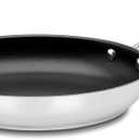 Cuisinart 722-30HNS Chef's Classic Stainless Nonstick 12-Inch Open Skillet with Helper Handle