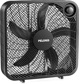 Pelonis 20 inch box Fan-Black