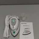 BEAUTURAL Mini Travel Steam Iron for Clothes with Dual Voltage, Temperature Control, Non-Stick Soleplate and Cord Storage, Ideal for Sewing, Quilting and Handcraft (White)