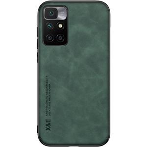 Kepuch Silklike Case for Redmi 10/Redmi Note 11 4G 2021 - Cover Bumper Built-in Metal Plate for Redmi 10/Redmi Note 11 4G 2021 - Green