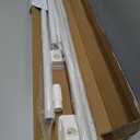 Tension Curtain Rod 41-185 In (4-15ft), Extra Long Tension Rod No Drilling For Patio Windows, White Shower Curtain Rod For Room Divider,One-Click Telescopic Rod, Outdoor Curtain Rods Never Rust