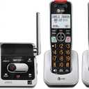 AT&T BL102-3 DECT 6.0 3-Handset Cordless Phone for Home with Answering Machine, Call Blocking, Caller ID Announcer, Audio Assist, Intercom, and Unsurpassed Range, Silver/Black