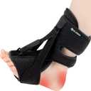 ELESIK Plantar Fasciitis Night Splint and Brace, Upgraded Planters Facetious Relief, Foot Drop and Achilles Tendonitis Relief Brace. Night Splint for Plantar Fasciitis Women & Men, Black
