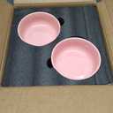 6 Piece Dinnerware Set, Dual Glaze Stoneware Plates and Bowls Sets, Modern Dinner Plate, Salad Plate, Cereal Bowl, Dish Set for 2, Microwave and Dishwasher Safe, Pink