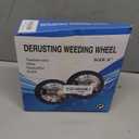 8 Inch Steel Wire Rotary Weed Brush Cutter Trimmer Head for Weed Cutter Eater, Unbreakable Wired Trimmer Blade, Weed Trimmer Eater Head with Adapter Kits for Moss Grass Rust Removal