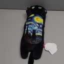 Mewaii Long Cat Plush 5 Sizes, 120% Extra Filling Giant Plushness Kids Body Pillow, Kawaii Cute Black Starry Cat Stuffed Animals Plushies, Big Long Body Pillow Cat Plush Gift for Girls 44 (43.3in/110cm)