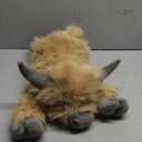 uoozii 20" | 4 Pounds Highland Cow Weighted Stuffed Animals with Unscented Microwavable Heating Pad, Cute Coolable Heatable Weighted Plush Warm Gift for Kids & Adults