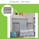 Toddler Bed Safety Guard Rail for Baby Cache Convertible Cribs - Solid Wood Rail for Convertible Crib to Toddler Bed Conversion - Safety Bed Rail for Children (Ash Grey)