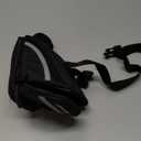 BV Strap-On Bike Bag with Reflective Material - Capacious Saddle Bag with Seperate Divider for Small Items & Room for All Your Essentials - Bike Pouch with Taillight Hanger for Maximum Safety (Large)