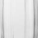 Large Clear Glass Vase for Flowers Bud Tall Glass Vases,H-12.6" Simple Striped Design for Home Floor Decor, Farmhouse Decor, Centerpiece Coffee Table Decorations