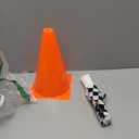 Bedwina Race Car Birthday Party Decorations - (36 Pcs) 12 - 8-Inch Orange Mini Cones for Kids & 24 Black & White Checkered Flags on Sticks - Race Car Themed Birthday Party Decor & Centerpiece Supplies