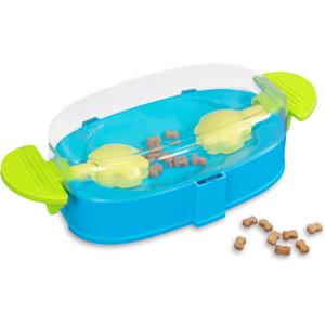 Outward Hound by Nina Ottosson Paw N' Play Dog Treat Puzzle, Level 2 Intermediate Enrichment Toy, Blue, Small