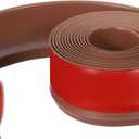 PATIKIL Peel and Stick Molding Trim for Walls, 10 Feet x 2 Inch Baseboard Trim Self Adhesive Wall Molding Trim Flexible PVC for Walls Home Protection Door Window Finishing Trim, Brown