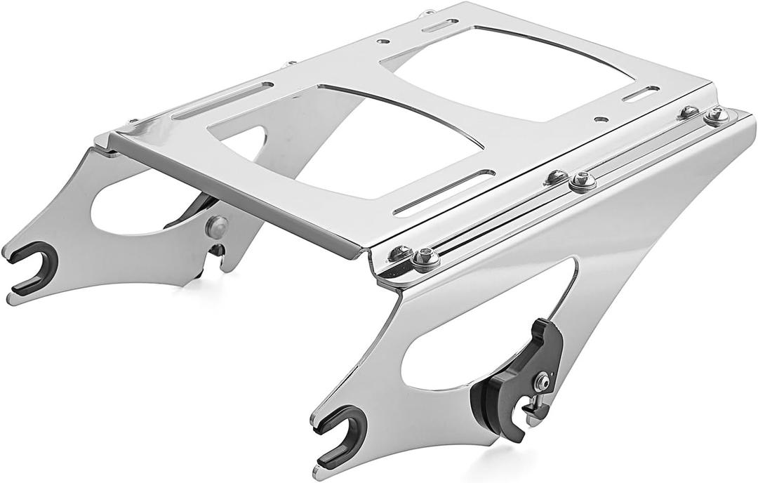 Mofun Tour Pack Mounting Rack Detachable Trunk Mount Compatible with Harley Touring Electra Glide Street Road Glide Road King Models 2009-2013 Chrome