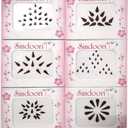 Sindoori Traditional Collection Assorted Design Maroon Colour Bindi for Womens, Girls - 12 Flaps