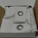 BONZER Waterproof Outdoor Curtains for Patio Porch Pergola Cabana Light Filtering Privacy Grommet Indoor Curtain Panels for Bedroom Living Room, 1 Panel, 54W x 95L inch, White