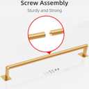 Bathroom Towel Bar, 24 Inch Towel Racks for Bathroom Wall Mounted, Heavy Duty Bath Hand Towel Holder Organizer, Modern Home Decor Towel Rod Bathroom Hardware Accessories, Gold