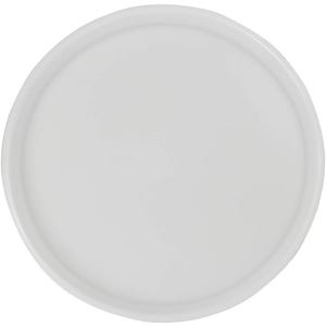 Saedy White Plastic Fast Food Trays, Round Serving Trays(4 Packs)