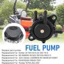 Fuel Pump Replacement For BS 808656 Kohler 7000 Series 17HP-25HP Kawasaki John Cub Cadet Small Engine Lawn Mower Tractor