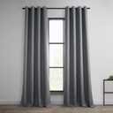 Faux Linen Grommet Room Darkening Curtain (1 Panel)
 40x80 Inch