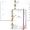 2 x 2026 Planner - Weekly Monthly Planner 2026 from January 2026 to December 2026, Planner 2026 with 12 Monthly Tabs, Inner Pocket, 6.4" x 8.5", Pink Floral