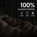 MIULEE 100% Blackout Linen Curtains for Bedroom 84 inches Long, Thermal Insulated Room Darkening Black Out Drapes for Living Room, Back Tab Rod Pocket, 2 Panels Set, 40 Wide x 84 Length, Cream