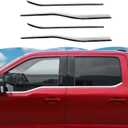 RT-TCZ Window Trim Strip Cover Window Molding Trim Cover Decoration Exterior Accessories for Ford F150 2021-2025 (Chrome)
