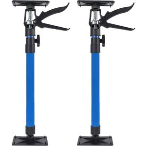 Lifynste Third Hand Tool, Adjustable Support Pole, 3rd Hand Support System, Steel Support Rod for Cabinet Jacks Cargo Bars Drywall Support, Extends from 20 Inch to 45 Inch, 2 Pack, Blue