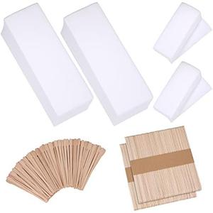 Wax Strips Kit - Non-Woven Strips with Applicator for Body and Facial Hair Removal