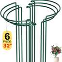 6 Pack Peony Cages and Supports, 14" (W) x 32"(H) Plant Support, Heavy-Duty Metal Plant Support Stakes, Plant Stakes for Outdoor & Indoor Plants, Perfect for Flowers and Vegetable