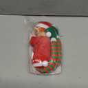 The Original Elf 12" Plush Christmas Elf Doll – Poseable Shelf Sitter with Flexible Dangling Legs – Perfect for Christmas Decorations, Toy Elf for Kids, Mini Elves, and Tree Topper (Boy)