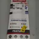 Cabinet Hero 4-Pack 13/16" Thick, 18" Length Slimline Cabinet Edge Protector Durable Slip-On Plastic Door & Drawer Edge Guard Prevents Shelves for Wear, Bumps, Discoloration & Damage - Black