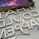 DREAMFORT What's The Best That Could Happen Neon Sign Bars Adjustable Brightness Art neon sign Led Sign USB Powered Versatile LED Wall Decor for Home Office, Café, Creative Studio, or Party